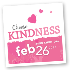 Pink Shirt Day Choose Kindness Poster February 26, 2025